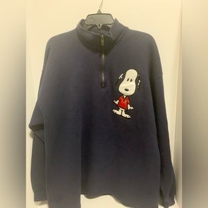 Snoopy Half Zip Pull Over
